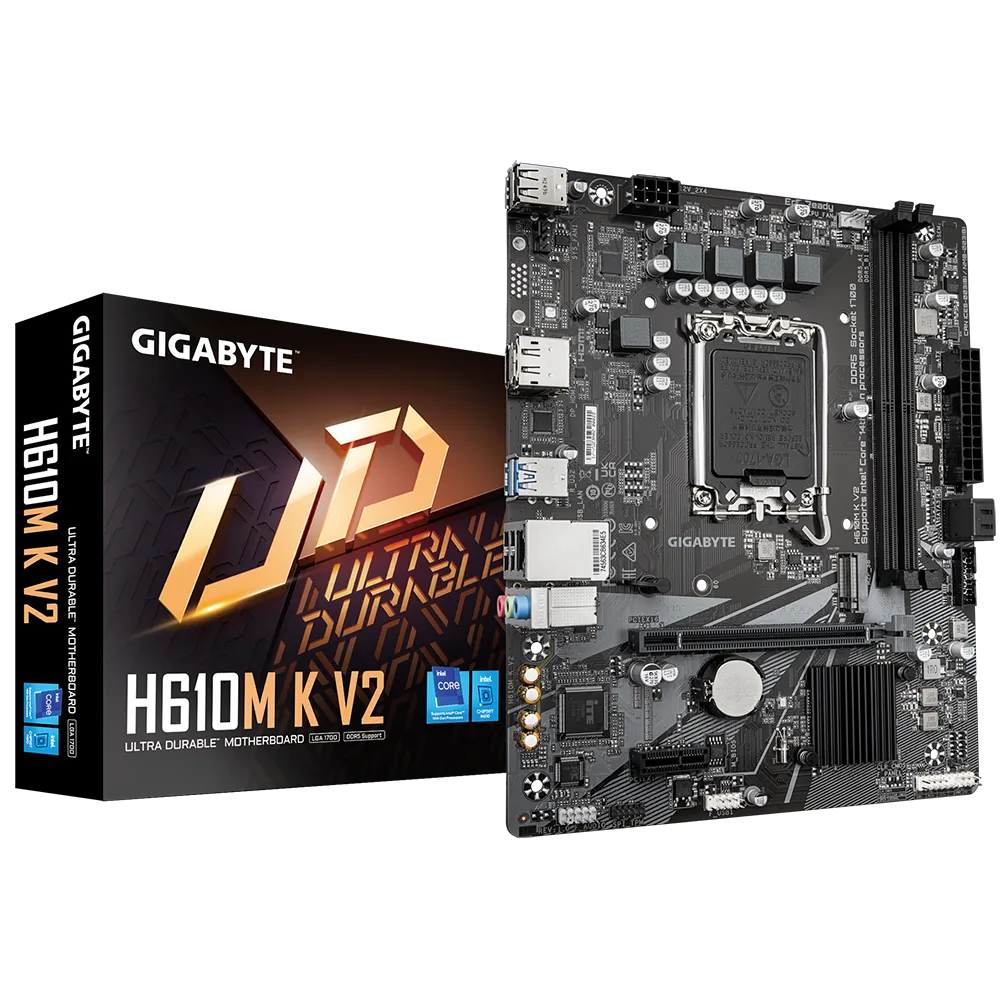 GIGABYTE H610M K V2 DDR5 4800Mhz M.2 HDMI/DP MATX 1700P