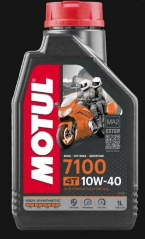 Motul 7100 4T 10W-40 Tam Sentetik Motosiklet Motor Yağı 1 Litre (Ester Teknolojili)