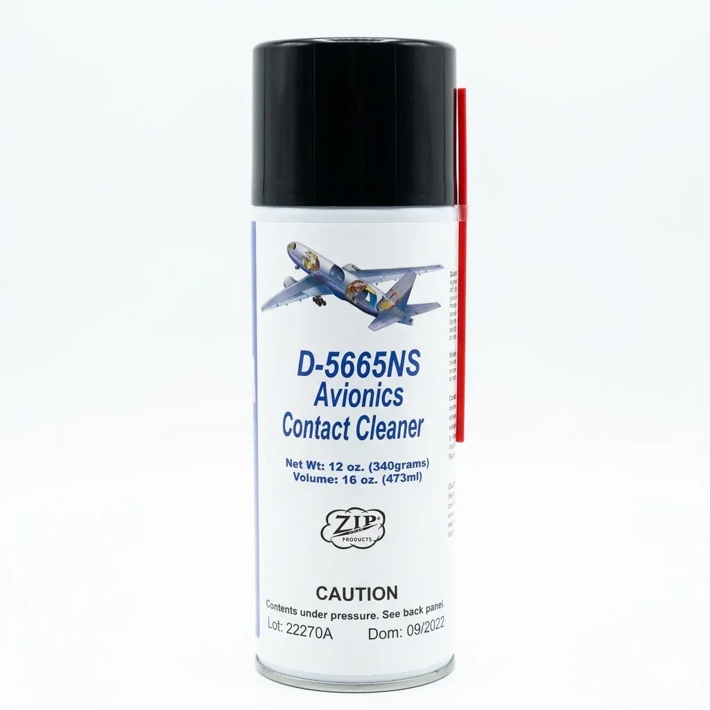 Zip-Chem D-5665NS Avionics Contact Cleaner - Havacılık Tipi Elektronik Kontak Temizleyici Sprey (473ml)