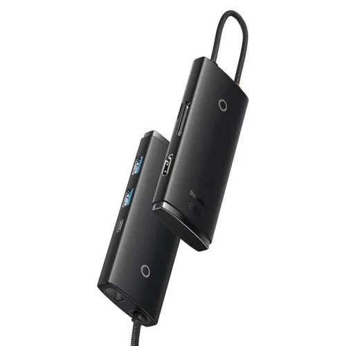BASEUS LITE 6 IN1 TYPE-C HUB - SIYAH
