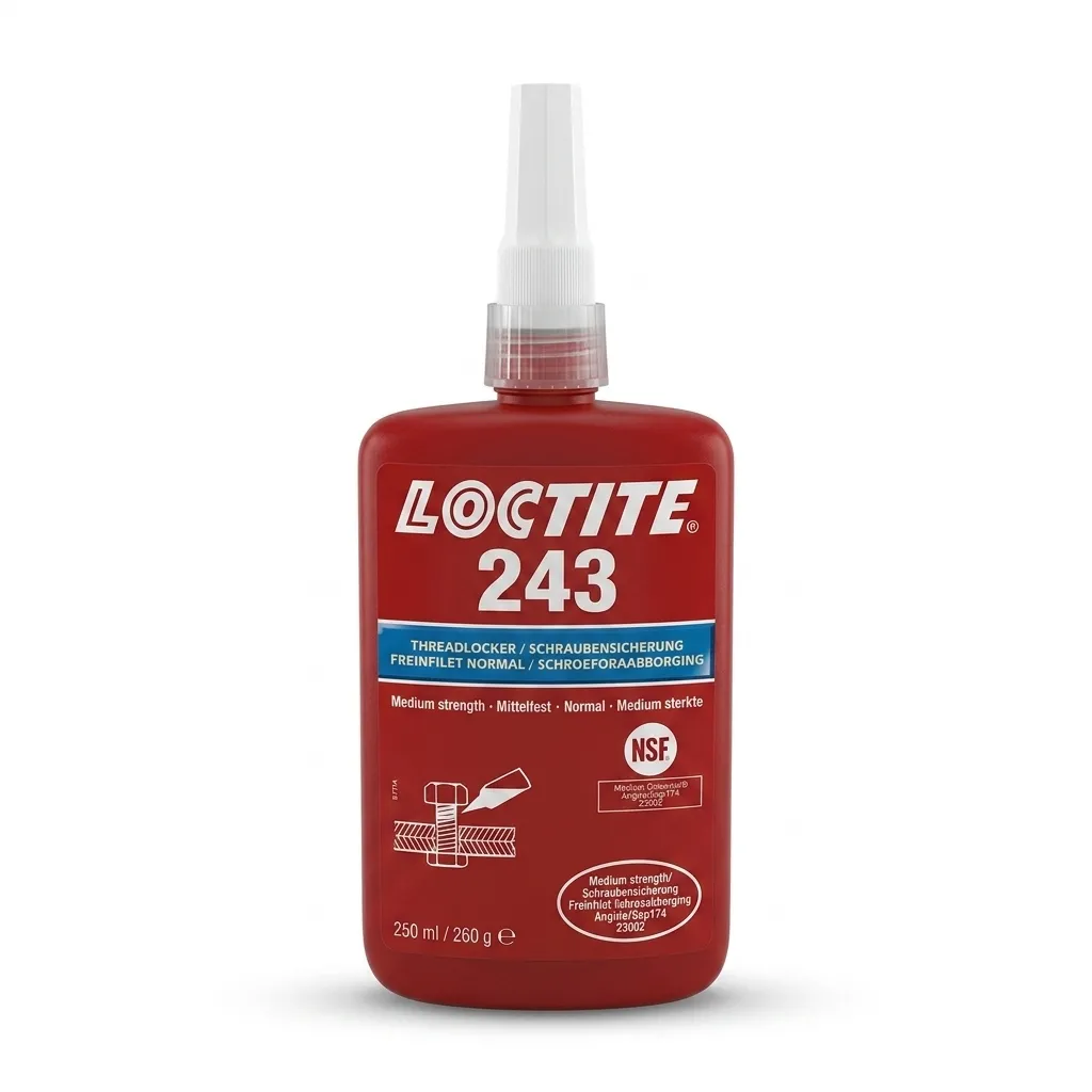 Henkel Loctite 243 Civata Sabitleyici - Yağa Dayanıklı Orta Mukavemet 250 ml