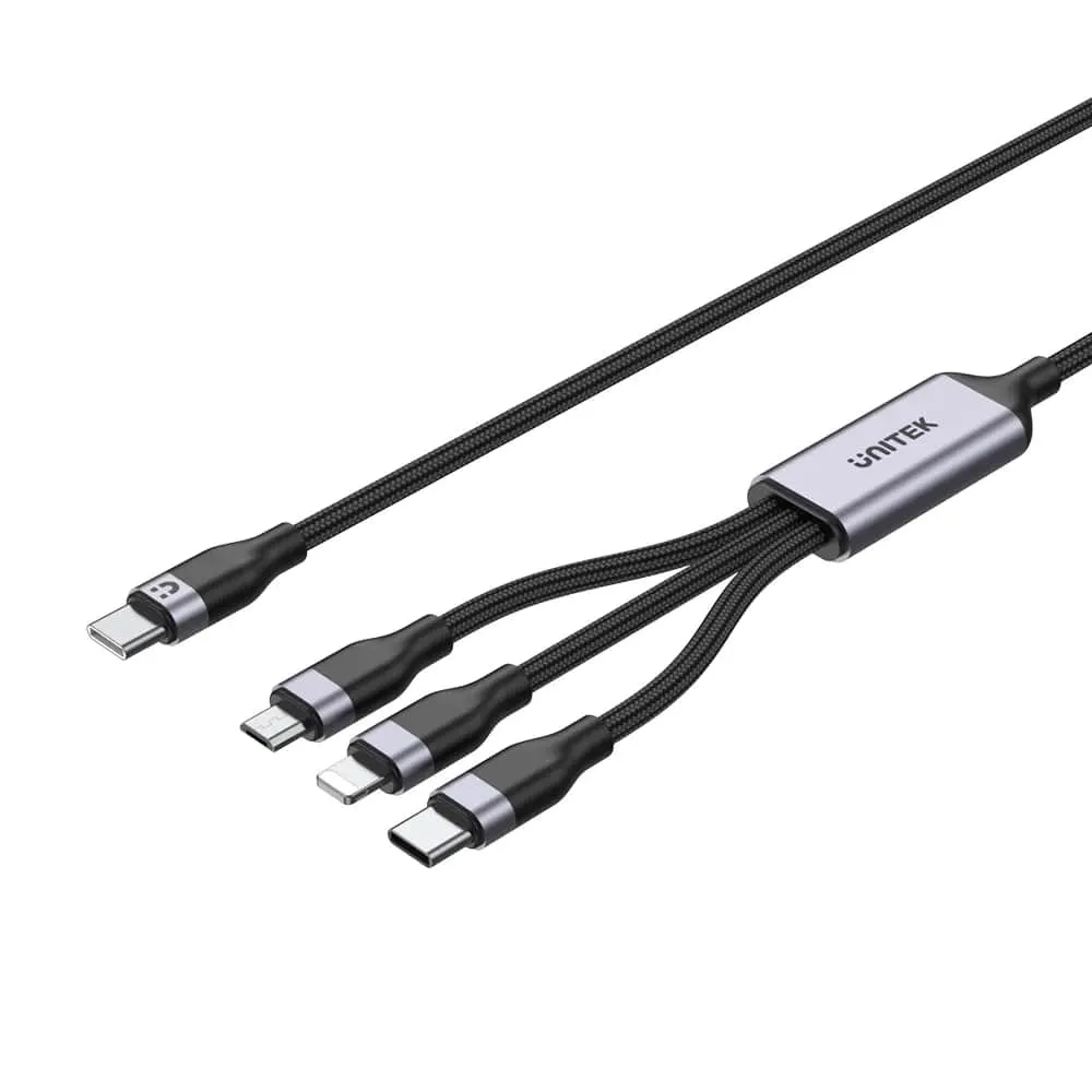 UNITEK TYPE-C 3in1 ŞARJ 1.5MT 20W (C14101BK-1.5M)