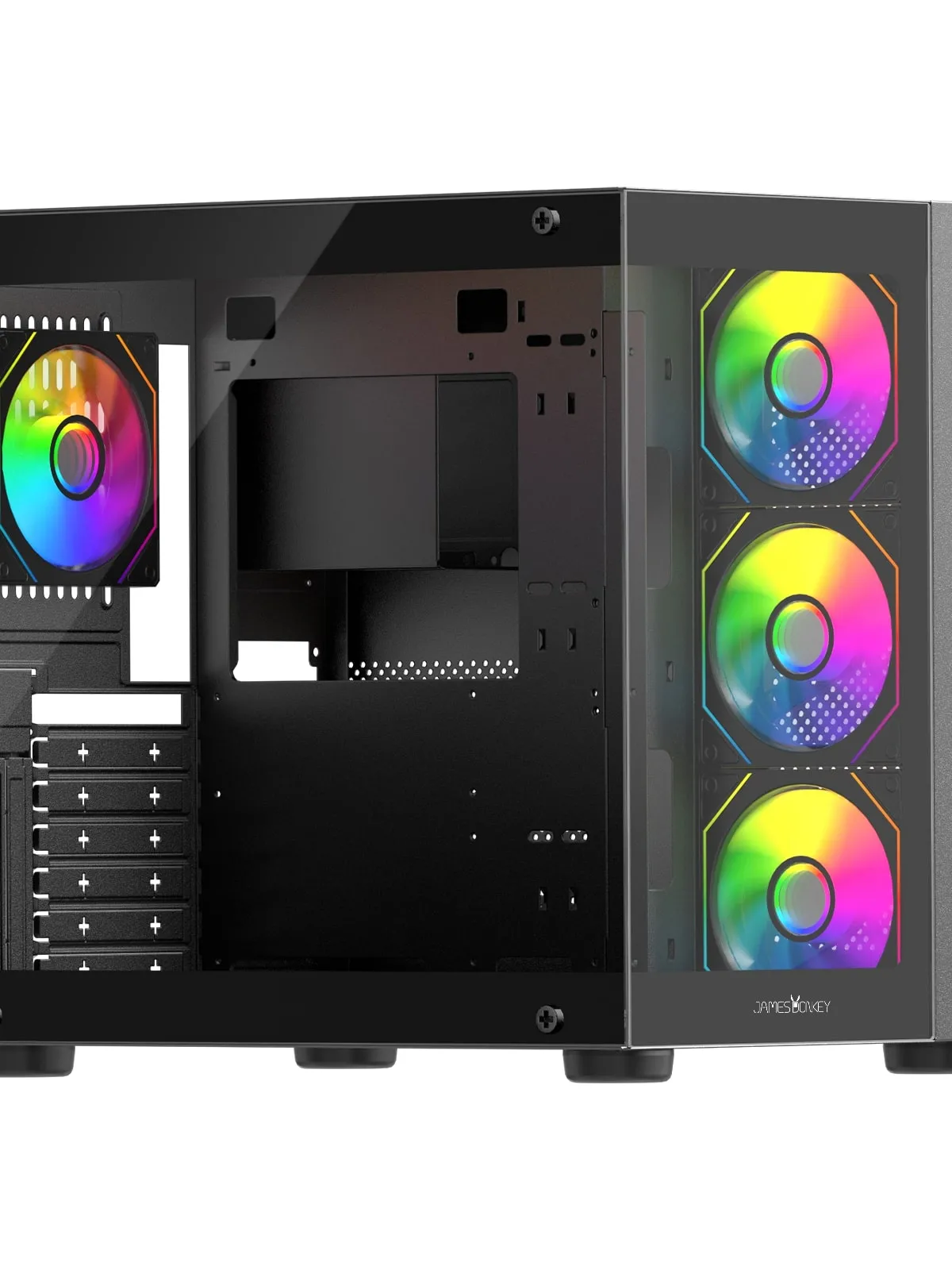 JAMES DONKEY STARK S800 4X ARGB BLACK KASA 650W