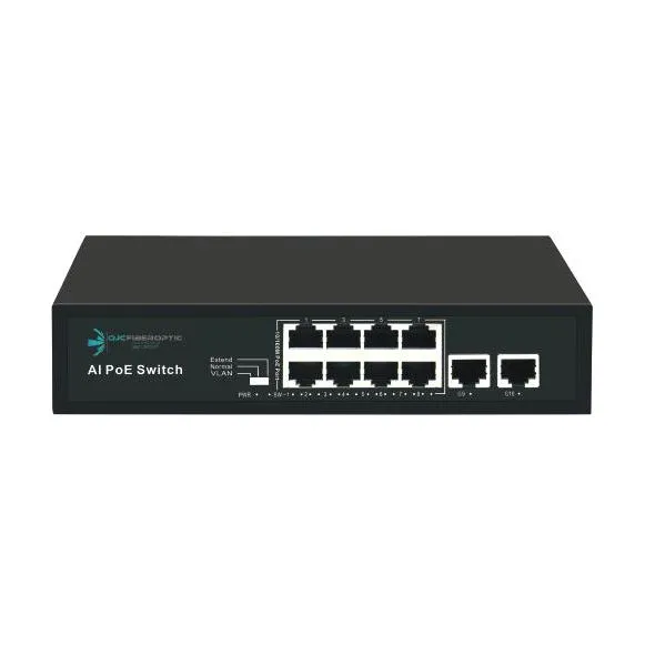 ODS-8P2U 8port +2 UPLINK 96w FULL PoE 10/100 Y.mez