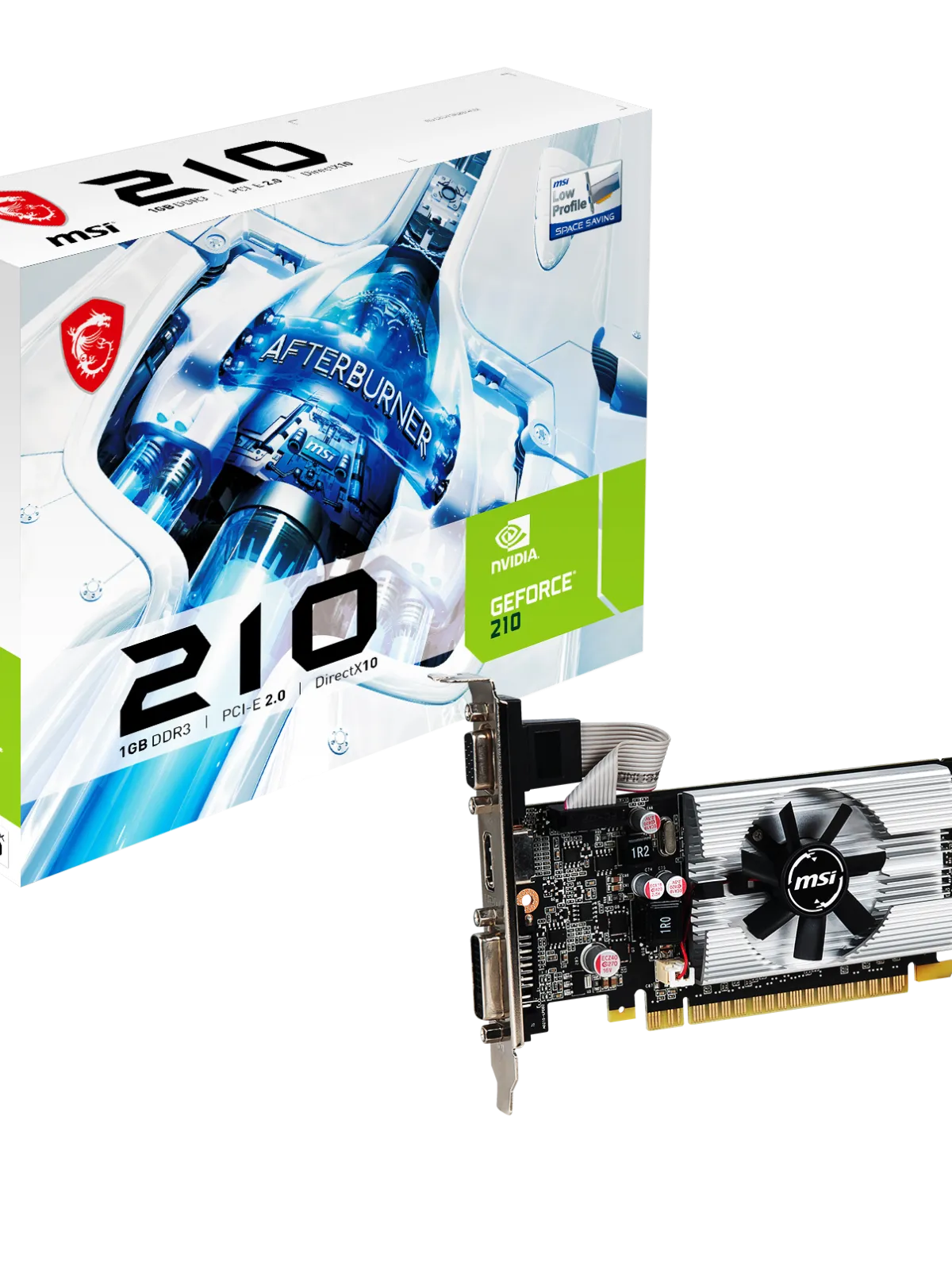 MSI N210-1GD3/LP 64Bit 1GB DDR3 VGA DVI HDMI 64B