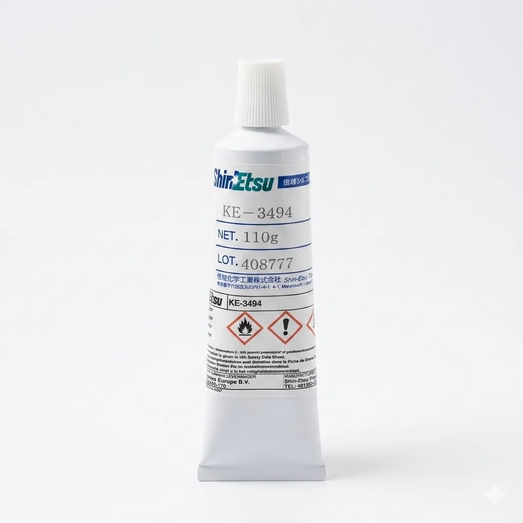 Shin-Etsu KE-3494 Isıya Dayanıklı ve Elektrik Yalıtkan Silikon Yapıştırıcı - 110g