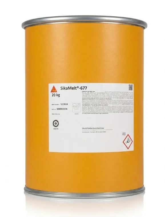SikaMelt®-677 Reaktif PUR Sıcak Tutkal - Yüksek Yapışma Mukavemeti - 20 kg