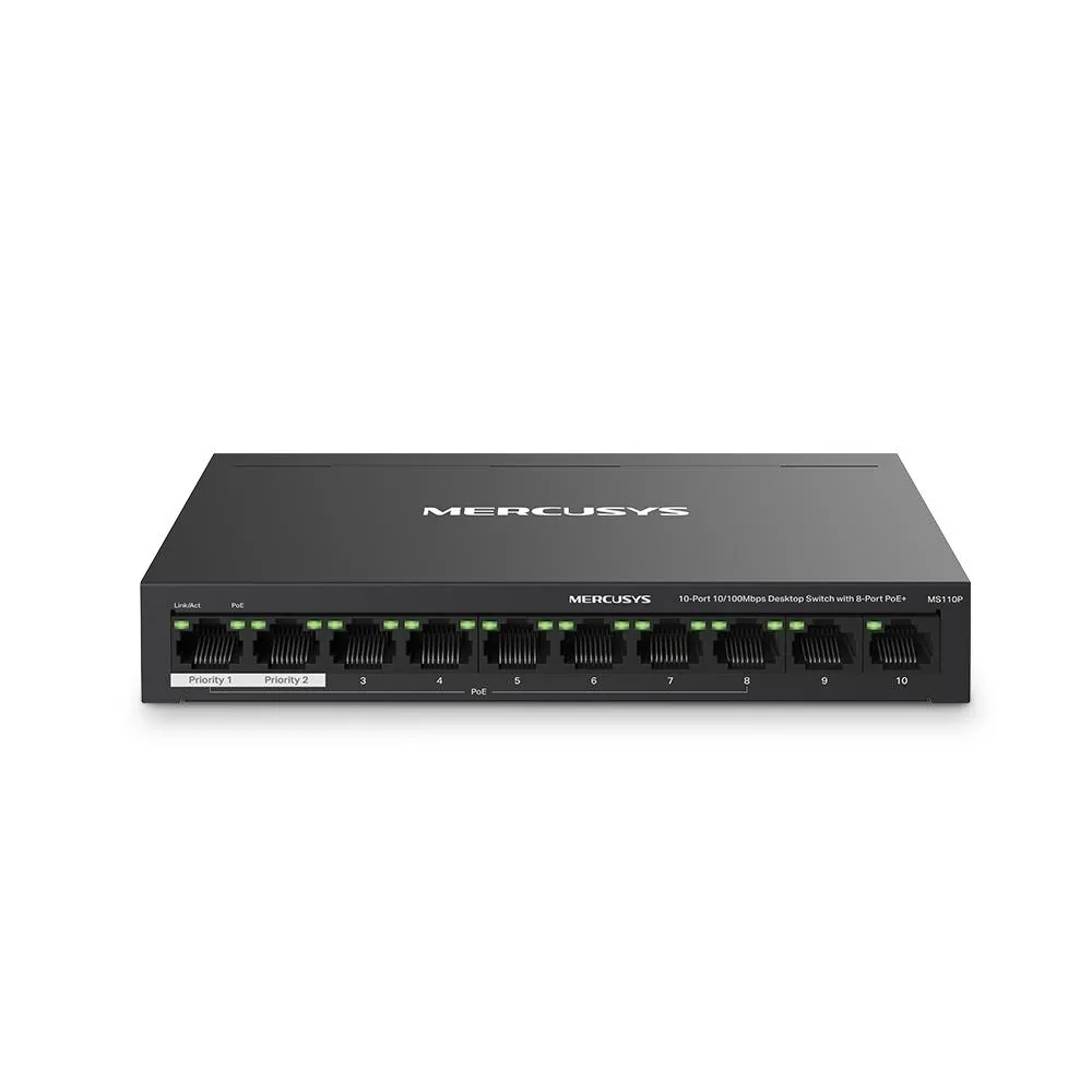 MERCUSYS MS110P 8 PORT 10/100 POE+2PORT 10/100 SW