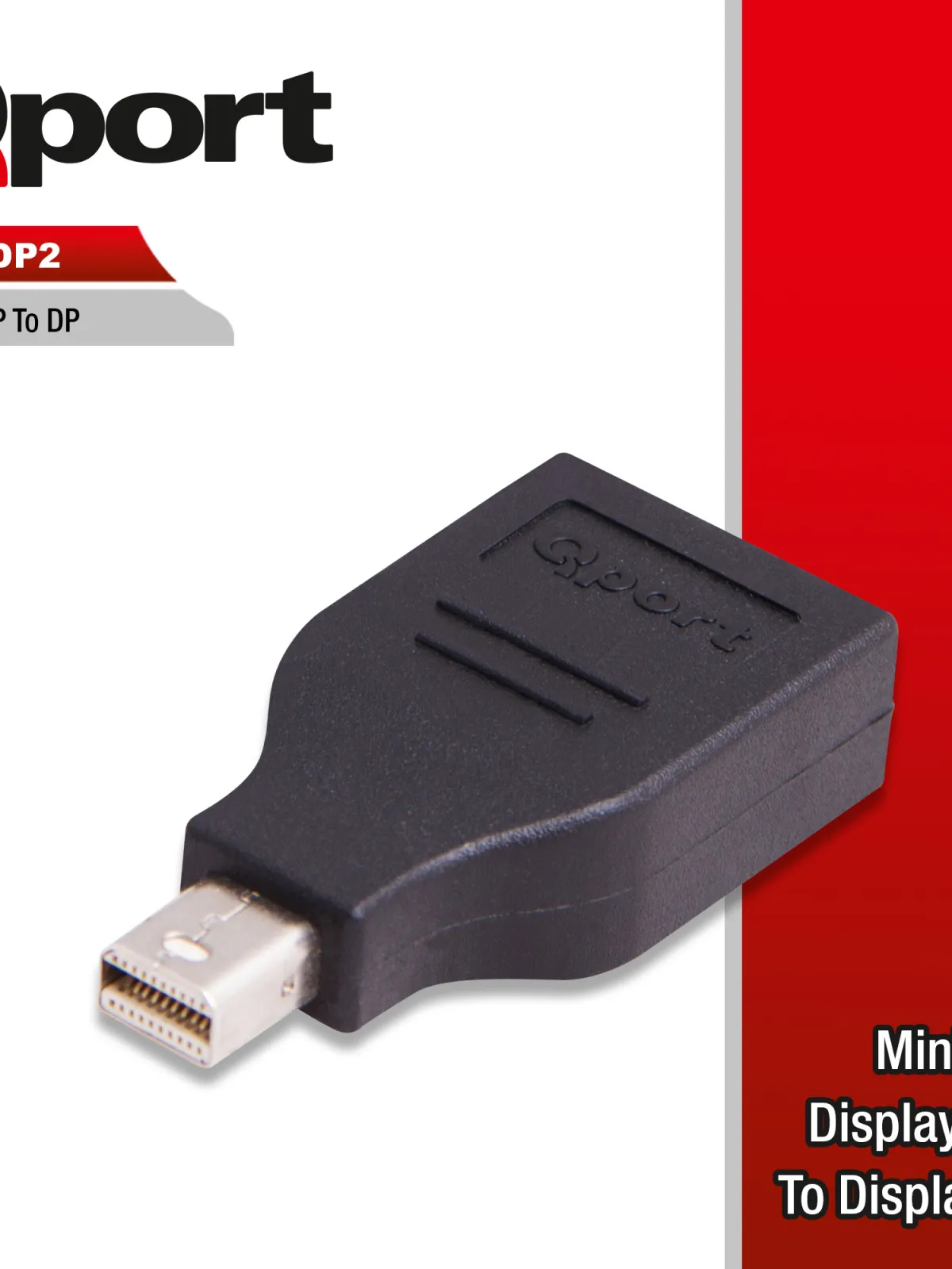 QPORT Q-MDP2 MINI DISPLAY PORT TO DISPLAY PORT CEVIRICI