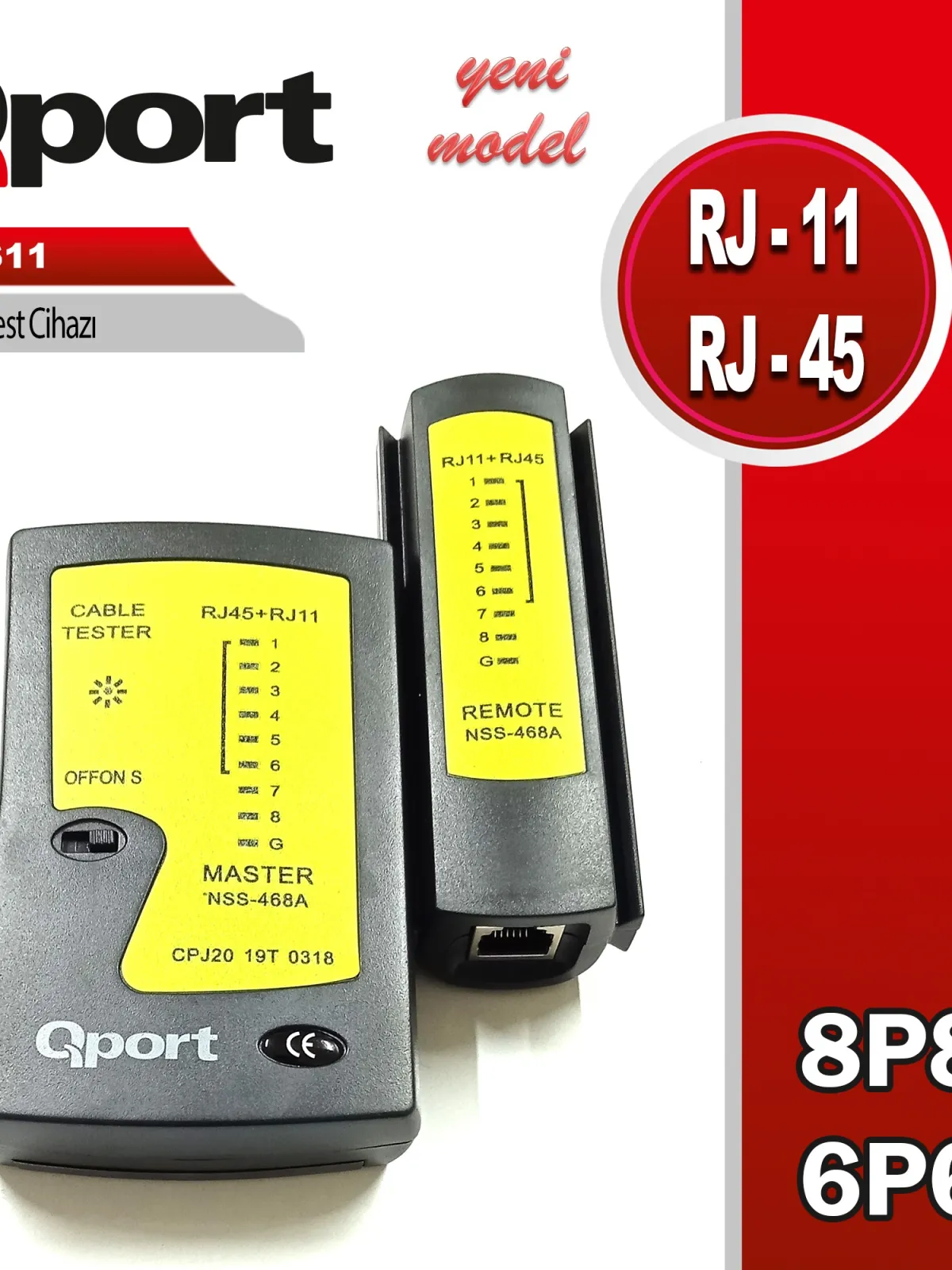 QPORT Q-TS11 KABLO TEST CİHAZI