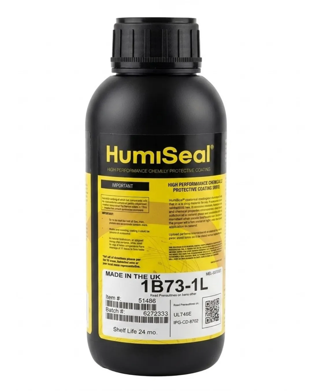 HumiSeal 1B73-1L Akrilik Konformal Kaplama - 1 Litre - PCB Koruyucu Reçine