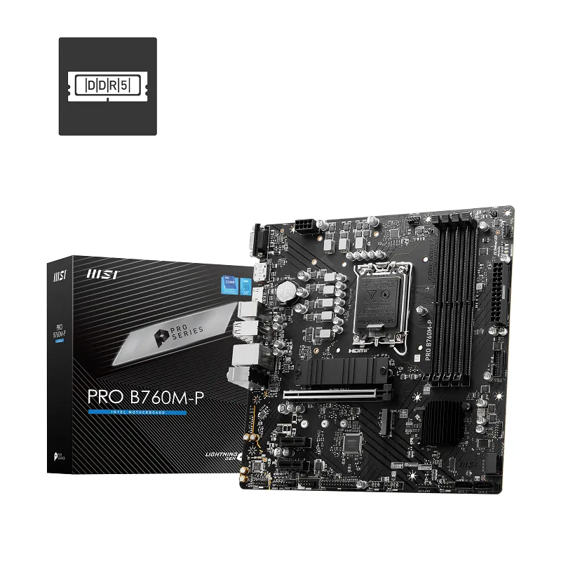 MSI PRO B760M-P DDR5 6800MHz(OC) M.2 HDMI mATX 1700p