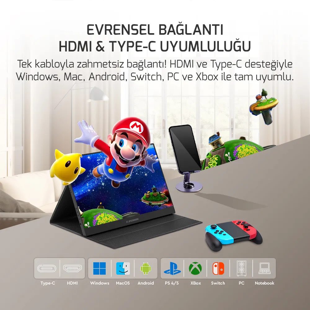 EZCOOL LITE E15T 15,6’’ TOUCH 60HZ FHD PORTABLE