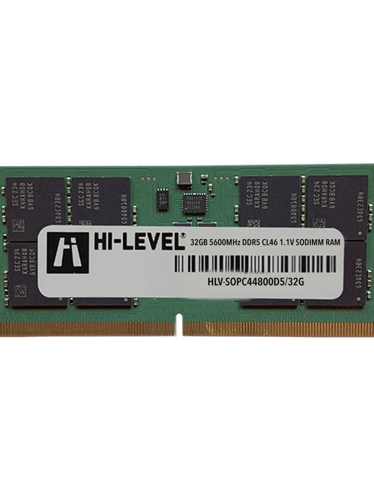 32GB HI-LEVEL DDR5 5600Mhz SODIMM 1.1V HLV-SOPC44800D5/32G