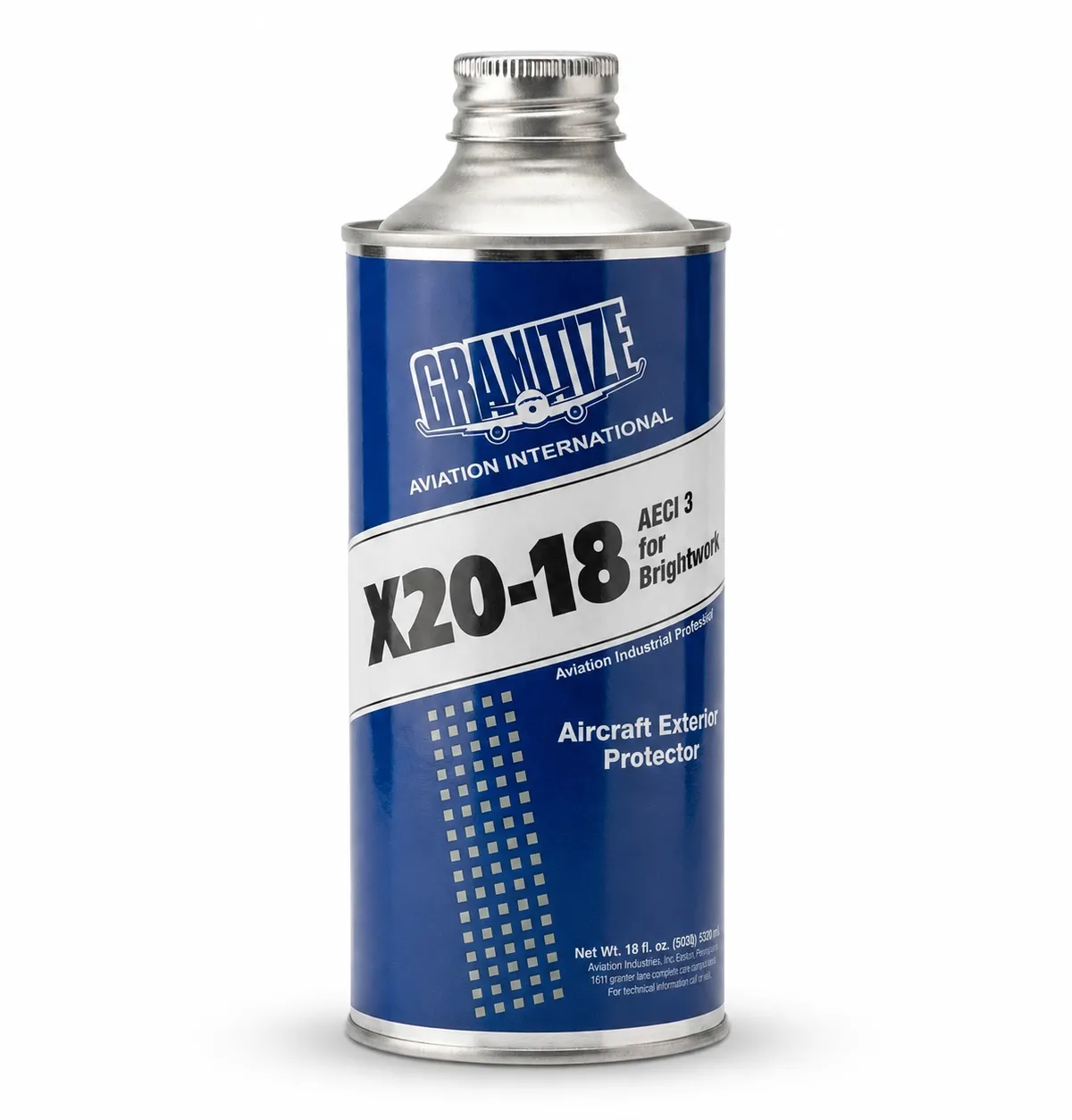 Granitize Aviation International X20-18 Uçak Dış Yüzey Koruyucu - 18 fl. oz.