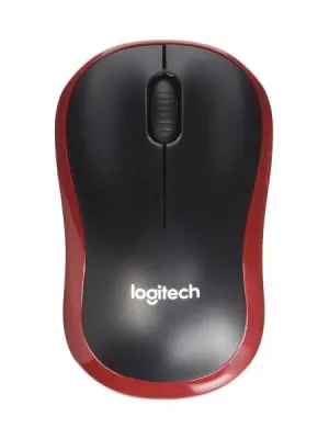 LOGITECH M185 NANO MOUSE KABLSZ BLACK/RED 910-002237