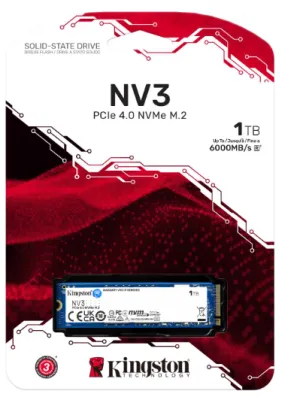 1TB KINGSTON NV3 SNV3S/1000G 6000/4000MB/S M.2 NVMe PCIe 4.0