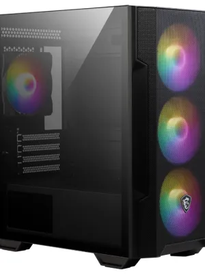 MSI MAG FORGE M100R 4X120mm ARGB mATX GAMING KASA