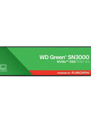 500GB WD GREEN M.2 NVMe SN3000 5000/4000MB/s WDS500G5G0E SSD