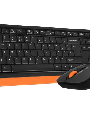 A4 TECH FG1010 Q 2.4 GHZ USB TURUNCU KLAVYE+MOUSE KABLOSUZ SET