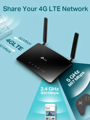 TP-LINK ARCHER MR400 AC1200 4PORT A.POINT/ROUTER
