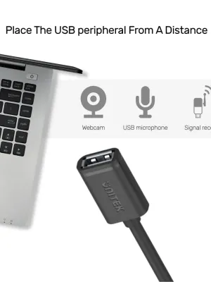 UNITEK USB-A(M) TO USB-A(F) KABLO 1.5MT(Y-C449GBK)