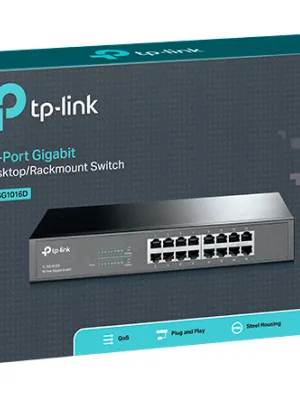 TP-LINK TL-SG1016D 16PORT 10/100/1000 YÖNETİLEMEZ SWITCH
