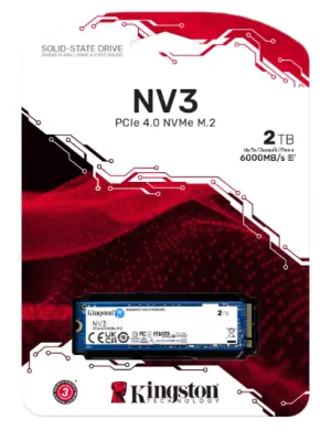 2TB KINGSTON NV3 SNV3S/2000G 6000/5000MB/S M.2 NVMe PCIe 4.0