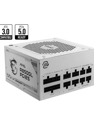 MSI MAG A850GL PCIE5 WHITE 850W 80+GOLD POWER SUPPLY