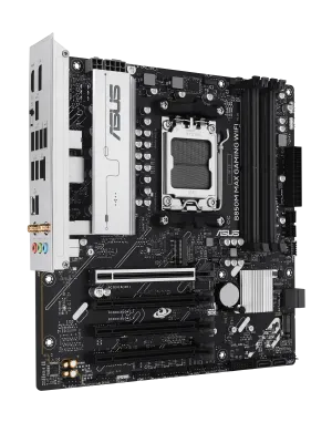 ASUS B850M MAX GAMING WIFI AM5 DDR5 8000MHZ(OC)  mATX HDMI ANAKART