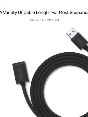 UNITEK USB-A(M) TO USB-A(F) KABLO 1.5MT(Y-C449GBK)