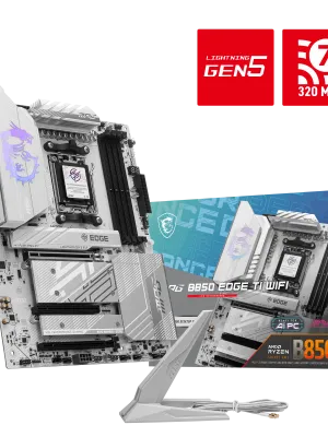 MSI MPG B850 EDGE TI WIFI AM5 DDR5 8400MHZ(OC) HDMI 4x M.2 USB 10Gbs 5G LAN WI-FI 7 ATX