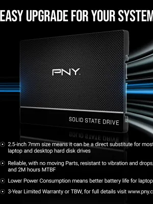 PNY CS900 500GB 535/500MB/s 2,5" SATA3 SSD (SSD7CS900-500-RB)