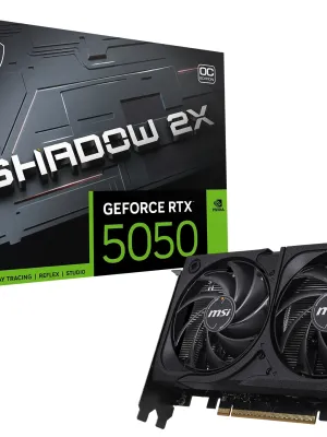 MSI GEFORCE RTX 5050 8G SHADOW 2X OC 8GB GDDR6 128B DX12 PCIE 5.0 X16 (3XDP 1XHDMI)