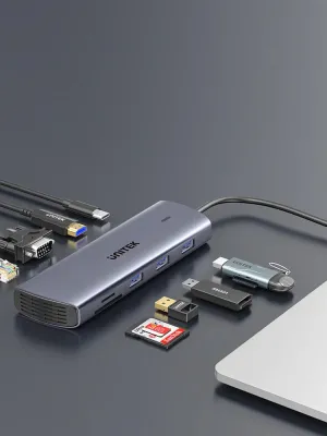 UNITEK USB-C 9in1 UNIVERSAL DOCK STATION (D1113A)
