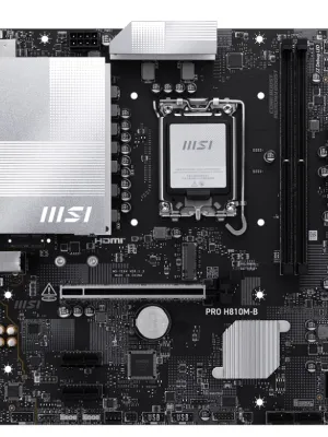 MSI PRO H810M-B DDR5 6400MHz (OC) M.2 mATX 1851P