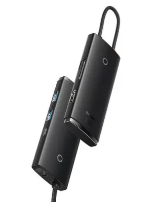 BASEUS LITE 6 IN1 TYPE-C HUB - SIYAH