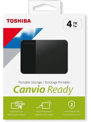 4TB CANVIO READY 2.5" USB3.2 TOSHIBA HDTP340EK3CA