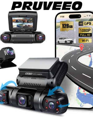 PRUVEEO D90-4CH FHD WI-FI GPS + 128GB SD KART KAME