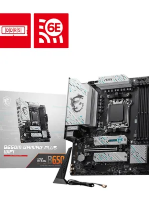MSI B650M GAMING PLUS WIFI DDR5 7200MHZ(OC) HDMI DP M.2 MATX AM5