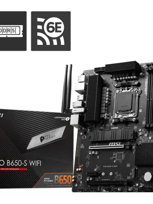 MSI PRO B650-S WIFI DDR5 7200(OC)MHz HDMI DP M.2 ATX AM5