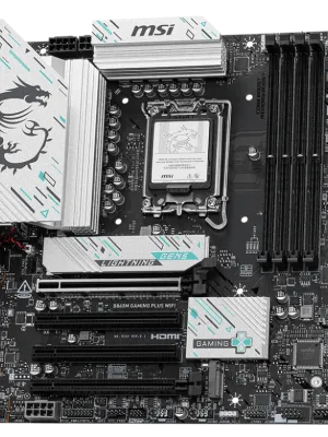 MSI B860M GAMING PLUS WIFI SOKET 1851 DDR5 8600MHZ(OC) 3xM.2 1x TB4 HDMI DISPLAY 5G LAN WIFI 7 mATX