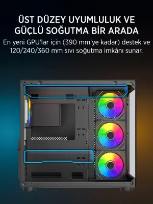 JAMES DONKEY STARK S800 4X ARGB BLACK KASA 650W