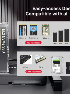 UNITEK USB-C TO M.2 NVME+SATA III DÖNÜŞTÜR(S1232A)