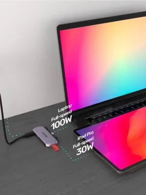 UNITEK USB-C 4in1 UNIVERSAL DOCKING IPAD (D1070A)