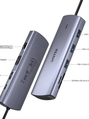 UNITEK USB-C 9in1 UNIVERSAL DOCK STATION (D1113A)