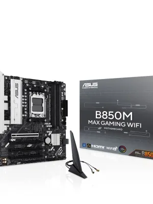 ASUS B850M MAX GAMING WIFI AM5 DDR5 8000MHZ(OC)  mATX HDMI ANAKART