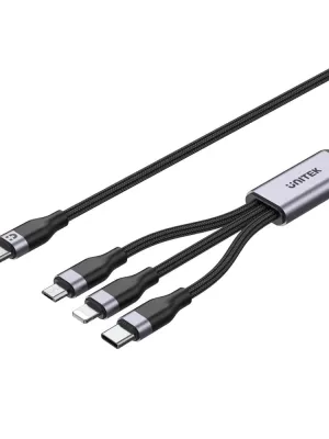 UNITEK TYPE-C 3in1 ŞARJ 1.5MT 20W (C14101BK-1.5M)