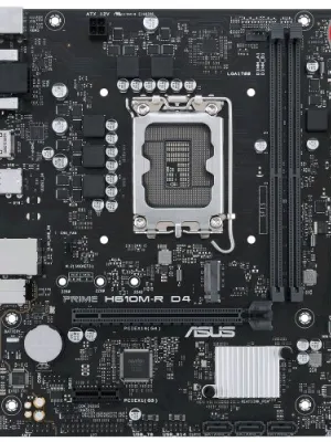 ASUS PRIME H610M-R D4-SI  DDR4 3200(OC) HDMI VGA 1700p mATX