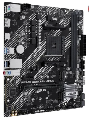 ASUS PRIME B550M-K ARGB DDR4 5100MHz mATX M.2 AMD HDMI DP AM4